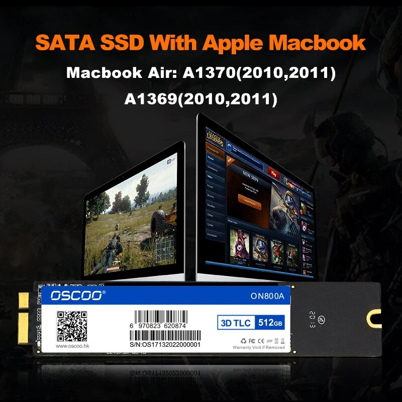 ƺ  SATA3 SSD, 2010 2011 A1369 A1370  SSD, 1TB ũ ϵ ̺,  ָ Ʈ ̺, 뷮 ׷̵ SSD